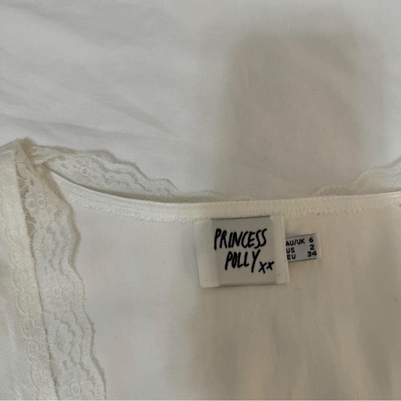 White princess polly silk top - Picture 5 of 5